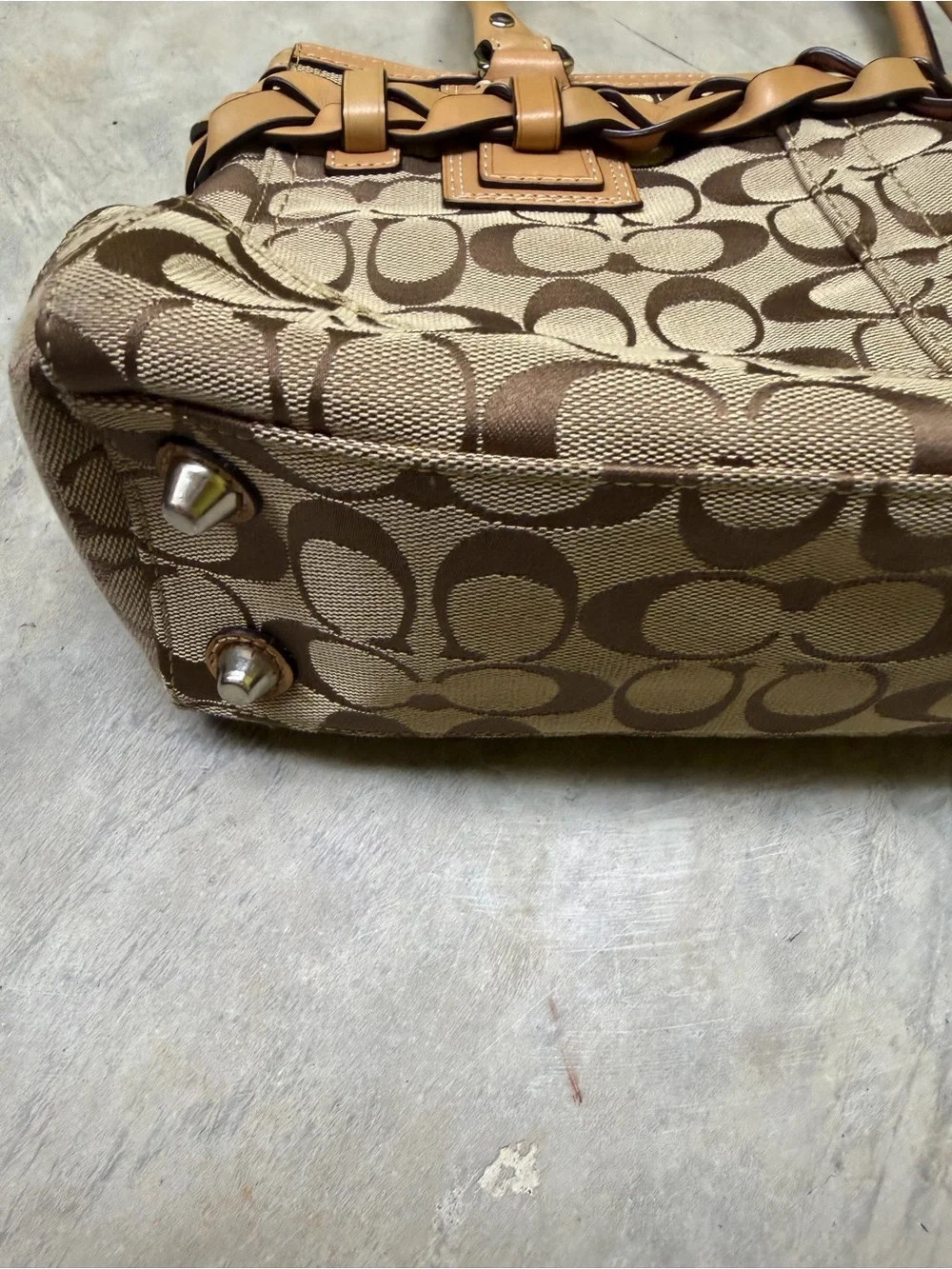 Coach Hampton signature carryall shoulder bag